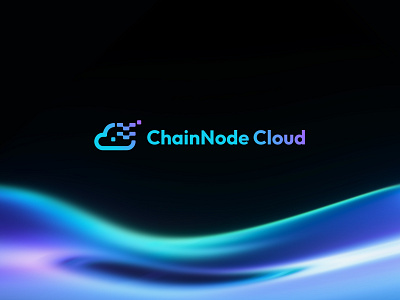 ChainNode Cloud Logo Design ai logo chain logo design chainnode chainnode cloud logo cloud logo design crypto logo web3 logo