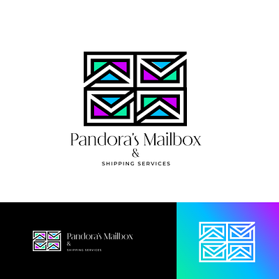 Pandora's Mailbox Logo beautiful brand identity branding creative logo design graphic design gridlogo icon illustration logo logo design mailbox pandora