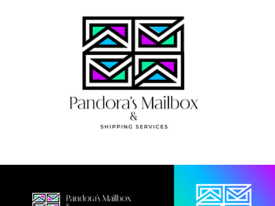 Pandora's Mailbox Logo beautiful brand identity branding creative logo design graphic design gridlogo icon illustration logo logo design mailbox pandora