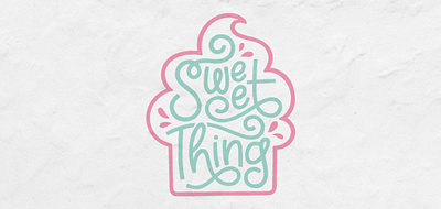 Re-Brand Design / Sweet Thing Cupcakes bakery brand design branding cupcake design graphic design hand lettering illustration lettering logo logo design rebrand redesign vector