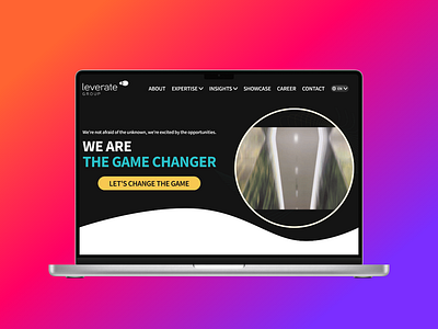 Revamp Leverate Tech Agency Website ui