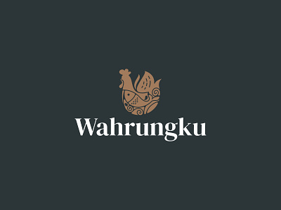 Wahrungku Logo Design brand branding chicken design fish food graphic design logo restaurant symbol