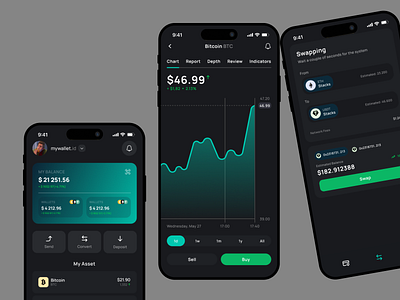 UmarTrade Pro: Leading Crypto Trading Platform app crypto minimalis mobile mobile app modern money trading ui ux