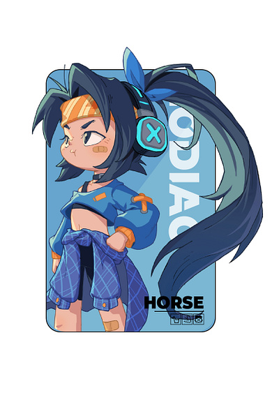 Chinese Zodiac IP Character Design-Horse character design characters design illustration ipdesign