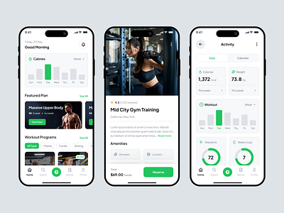 Fitness & Workout Mobile App ai powered coaching diet fitness fitness app fitness app design fitness mobile app fitness tracking gym gym app health ios smart workouts sport sport app sport tracking ui8 virtual coach workout workout app