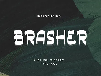 Brasher - A Brush Display Typeface calligraphy