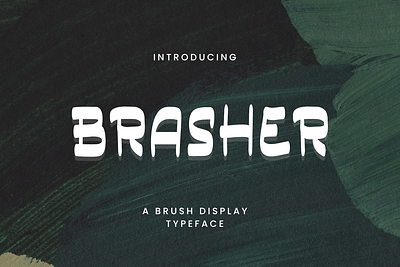 Brasher - A Brush Display Typeface calligraphy