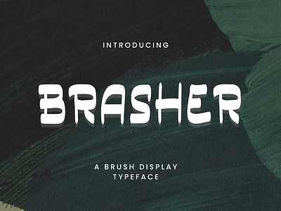Brasher - A Brush Display Typeface calligraphy