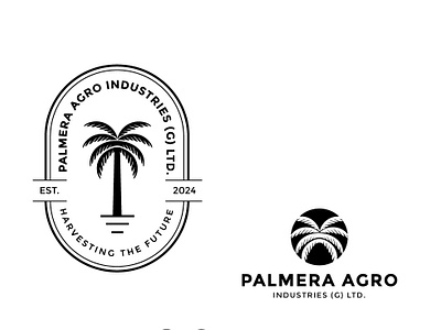 Palmera arbic palm logo branding design flat graphic design illustration logo minimal palm logo palmera logo ui ux vector