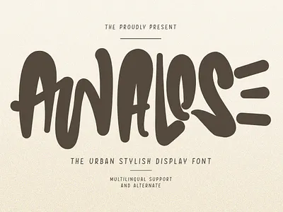 Awalose Urban Stylish Display Font branding font fonts graphic design logo