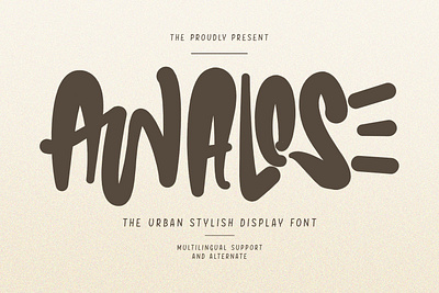 Awalose Urban Stylish Display Font branding font fonts graphic design logo