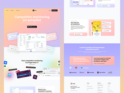 Sass Landing Page sass landing page sass page sass ui ui design uiux design web website