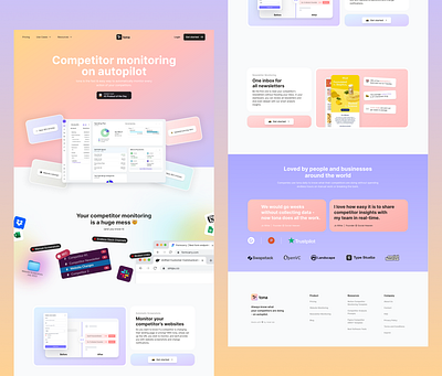 Sass Landing Page sass landing page sass page sass ui ui design uiux design web website