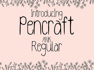 Pencraft ANK Regular animation branding childrens books childrens books font complete character set educational materials font graphic design greeting cards handcrafted look handwritten font invitations logo otf format packaging design font pencraft ank regular playful designs ttf format