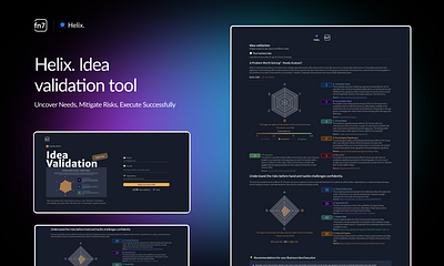 Helix Idea validation tool animation branding graphic design logo minimal motion graphics ui