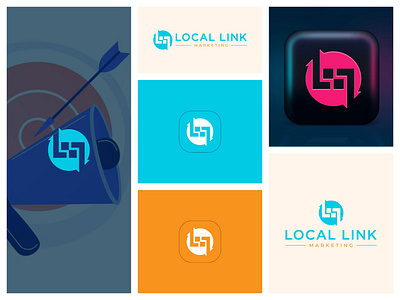 Local Link Marketing Company Logo brand logo branding business logo company logo creative logo logo logo design logo designer logo trend marketing logo media logo modern logo professional logo social media logo symbolic logo