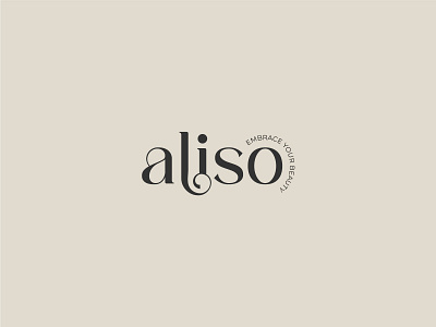 Aliso beauty brand designer brand identity branding cosmetics elegant elegant brand graphic design illustration logo logo design logotype luxury personal logo skincare timeless logo