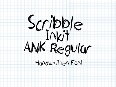 Scribble Inkit ANK Regular artistic font branding casual scribbles creative font creative fonts graphic design handwritten font logo scribble inkit ank whimsy font