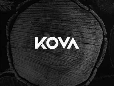 KOVA Blades axe blade branding craft edc hatchet knife logo logotype texture tools typography wood