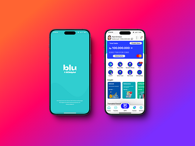 Blu Mobile Banking App ui