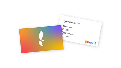 Basement Business Card art best business card clean colorful minimal professional simple unique