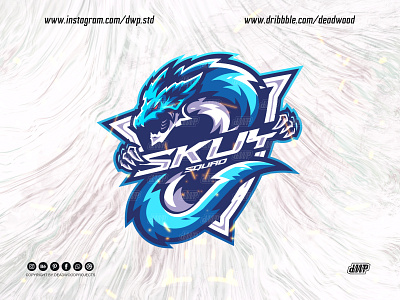 Dragon logo mascot design graphic design illustration logo vector