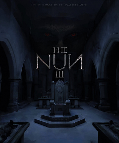 The Nun 3 | Movie Poster filmposter graphic design horrorposter movieposter nun poster thenun typography