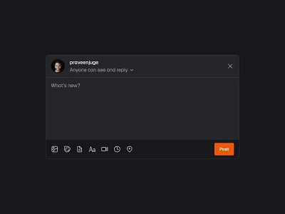 Add New Post 📝 design minimal post saas textarea ui web design