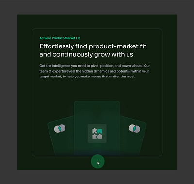 Product-Market Fit Cards Interaction after effects animation bodymovin lottie lottiefiles micro interaction motion graphics ui