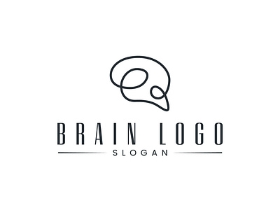 simple abstract brain logo abstract brain logo brain logo branding design graphic design icon illustration logo logo design minimal simple abstract brain logo