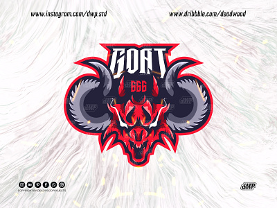 Goat mascot logo design graphic design illustration logo vector