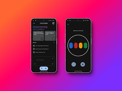 Gemini AI Mobile App ui