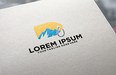 Mountain Ticket Solution logo idea design icon initial logo mountain sign solution symbol ticket