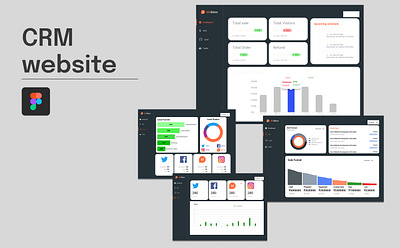 CRM UI design figma ui ux website
