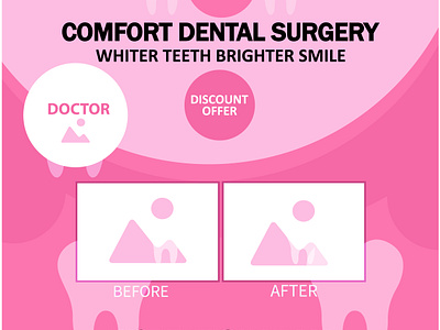 vector-printable-editable-dental-flyer-templates brighter comfort dental surgery doctor logo smile teeth templates whiter