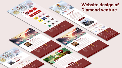 Diamond venture website UI design figma ui ux website