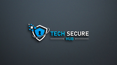 Tech secure hub logo design design tech logo tech logo design