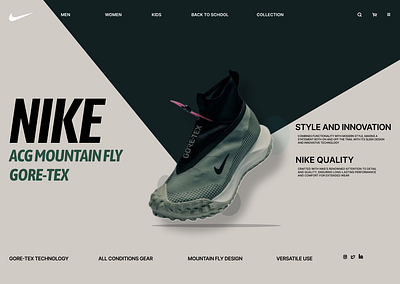 NIKE ACG MOUNTAIN FLY lANDING PAGE