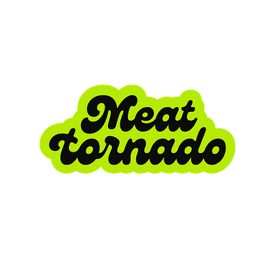 MeatTornado 2 food lettering logo meat tornado typography