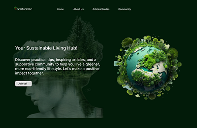 Eco- Friendly Website Landing Page Design