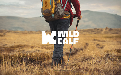 Wild Calf - Logo Design brand identity branding camping camping gear graphic design graphic designer hiking logo logo design logo designer logomark outdoor adventures visual identity visual identity design wordmark