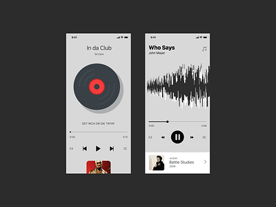 Music Interface Experiment app art direction clean concept design digital design experiment interface mobile interface mobile screen music music app music player music ui ui user experience ux