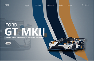 Ford GT MKII Website Design.