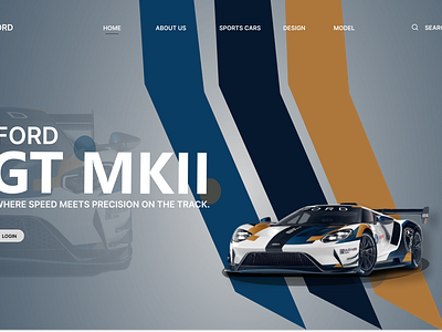 Ford GT MKII Website Design.