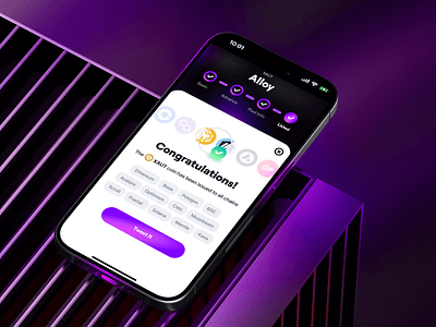 Omni: Coin Listing Congratulations Page 3d ai bitcoin crypto exchange cryptocurrency dapp defi etherium financial app fintech landing page mobile design nft marketplace platform product design swap token trading wallet web3