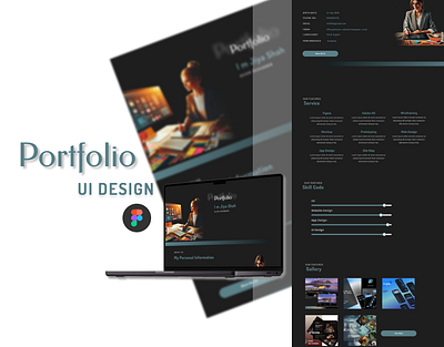 Portfolio - One page UI Design figma ui website