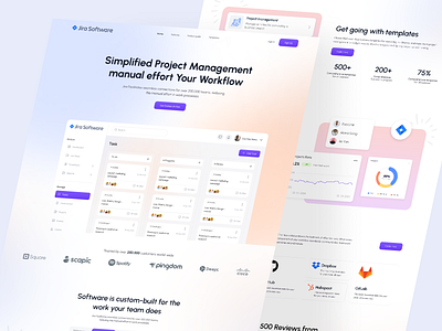 Task Management SaaS Landing page businesssuccess dashboard landing page design homepage landing page minimal responsive saas saas landing page saas web design saas website ui ui design ux ux design web web design