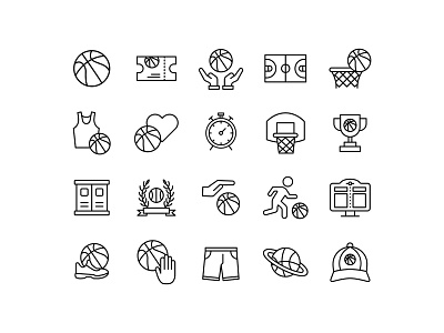 Basketball Icons basketball basketball icon icon design icon download icon set vector icon