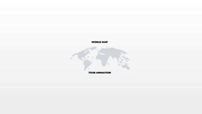WORLD MAP ANIMATION 3d animation branding graphic design motion graphics ui