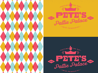 Pattie Palace Deliciousness branding fast food identity logo pancake retro vintage